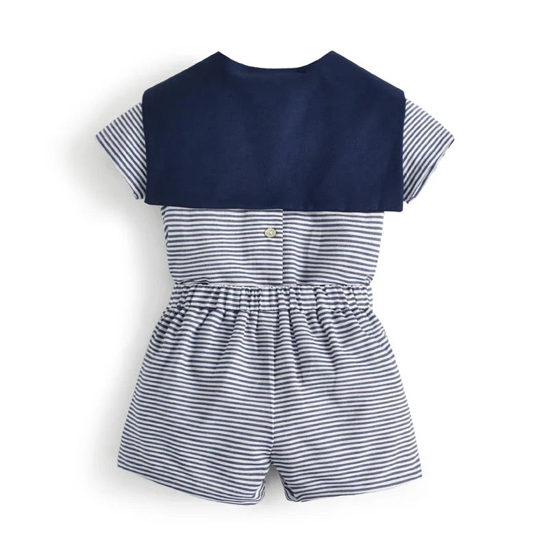 Stripe Cardigan Three Piece Set