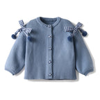 Knit Cardigan - Bow Sleeves