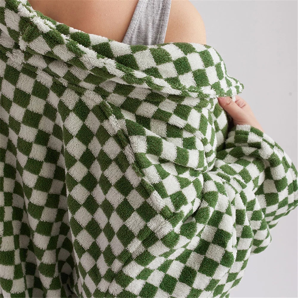 Checkerboard Bathrobe Unisex Collection