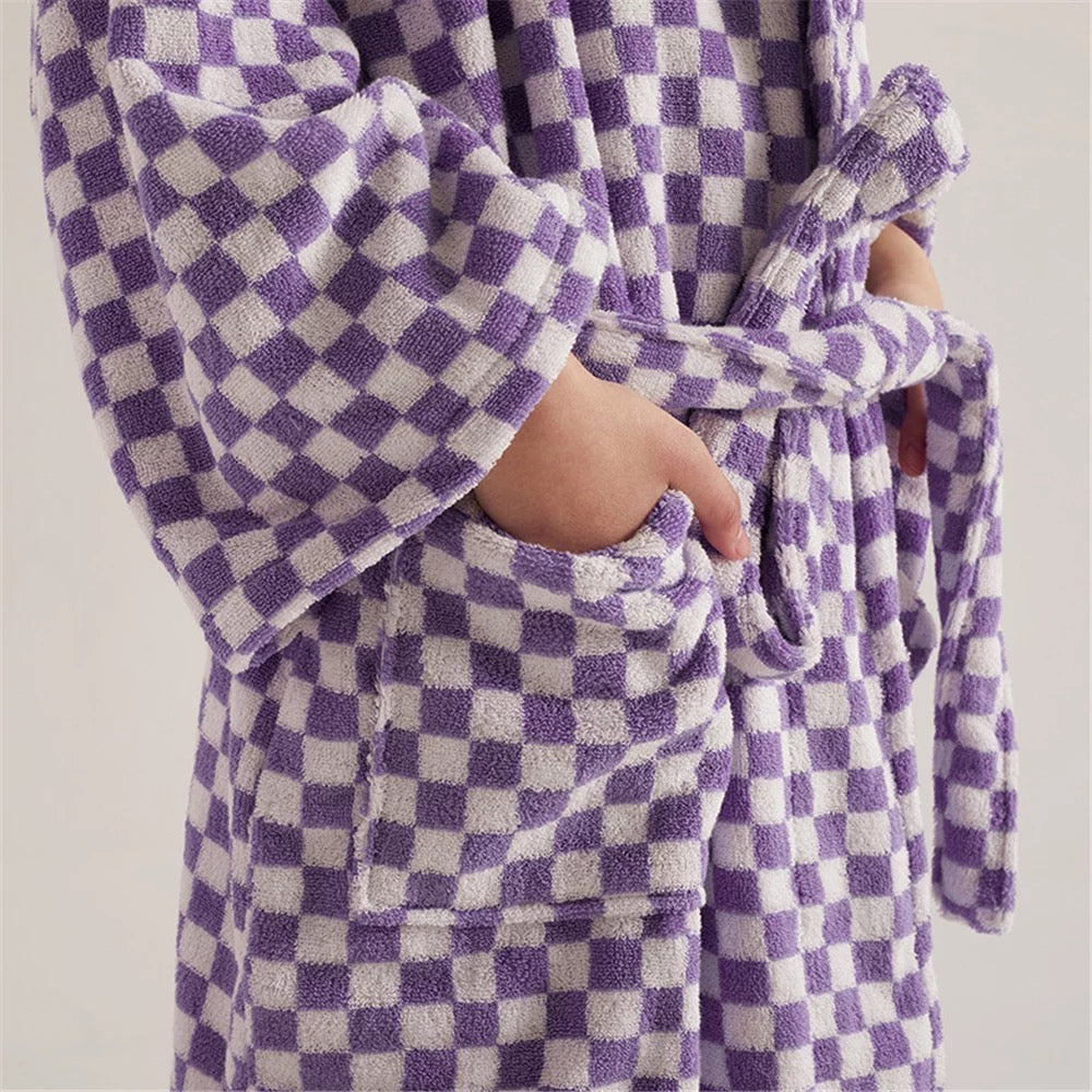 Checkerboard Bathrobe Unisex Collection