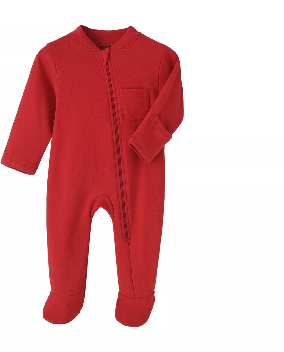 Red Organic Bodysuit