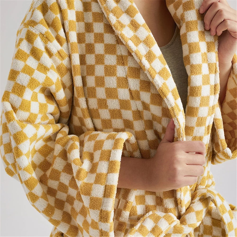 Checkerboard Bathrobe Unisex Collection