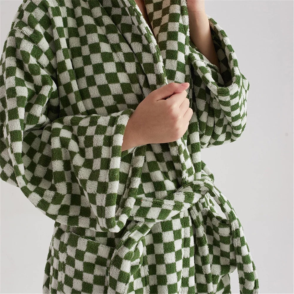 Checkerboard Bathrobe Unisex Collection