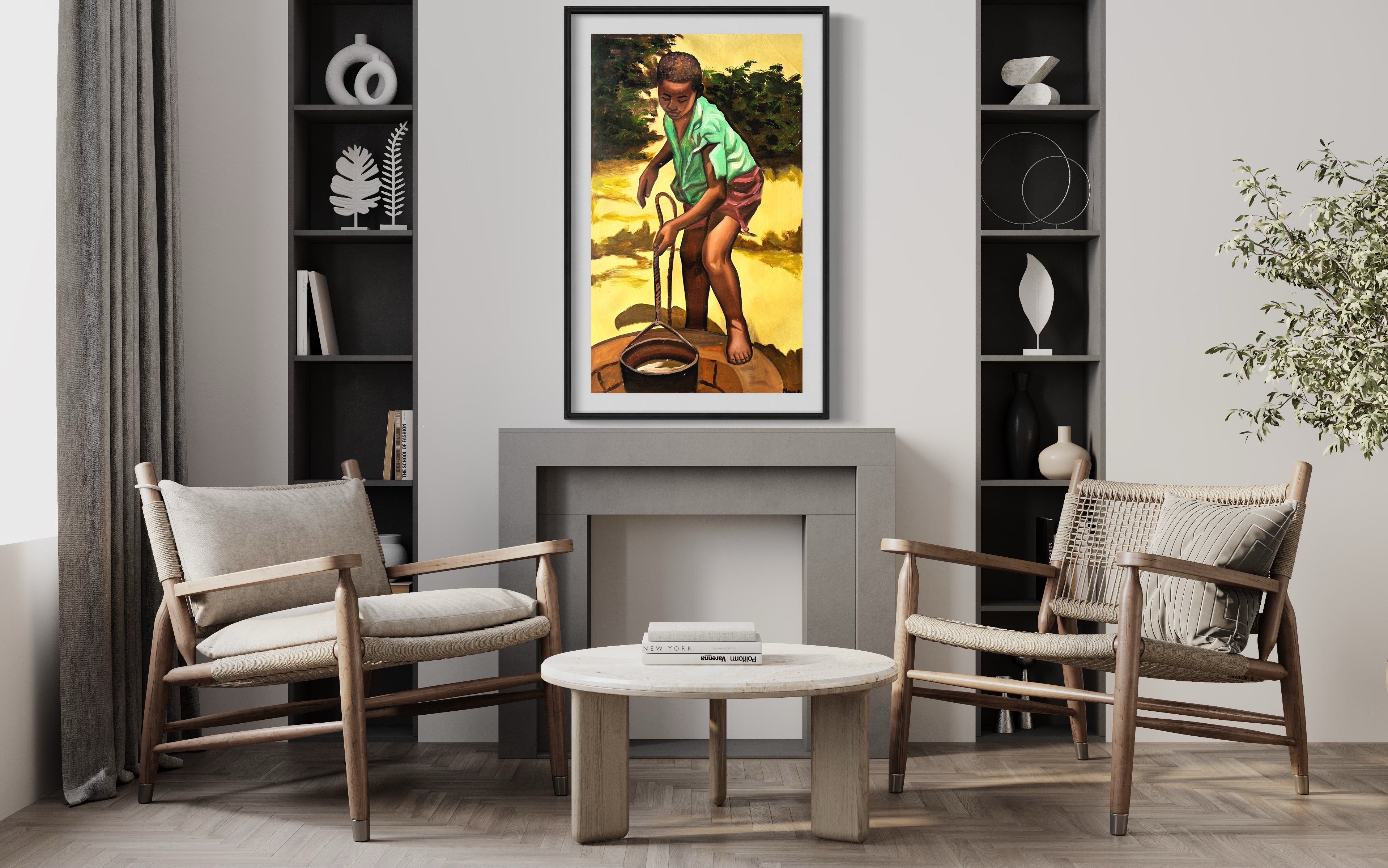 Ayewa Acrylic Painting