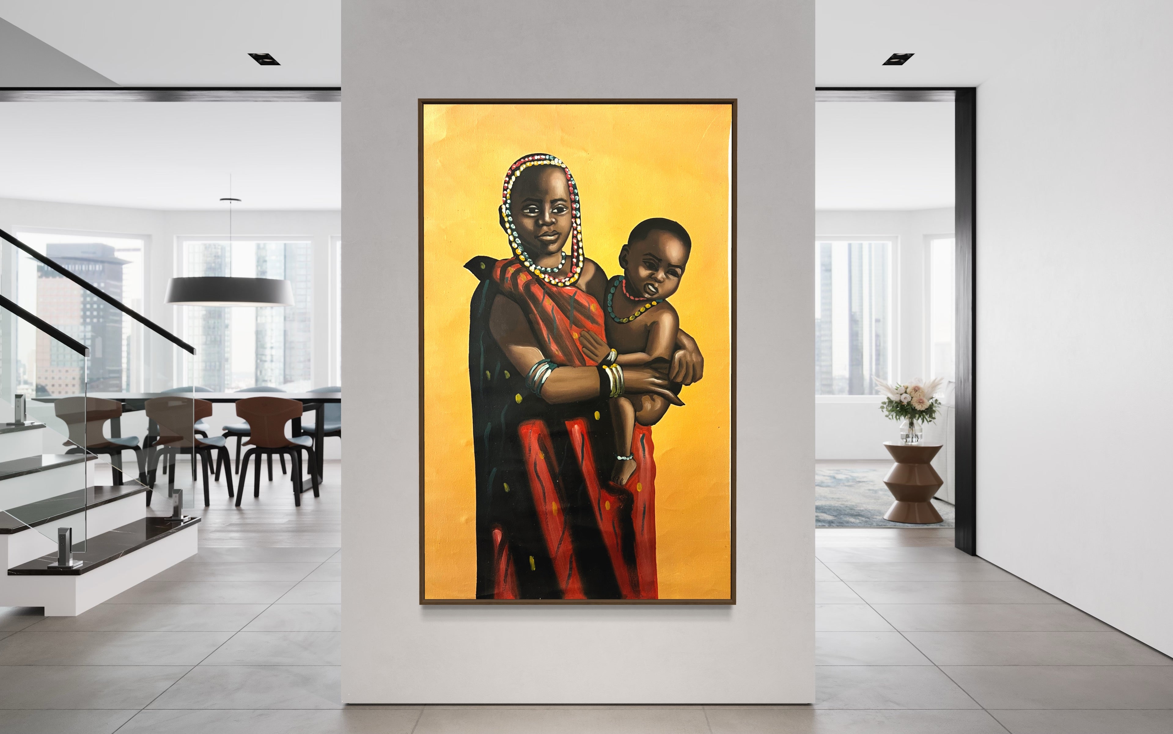 Ashanti Acrylic Painting