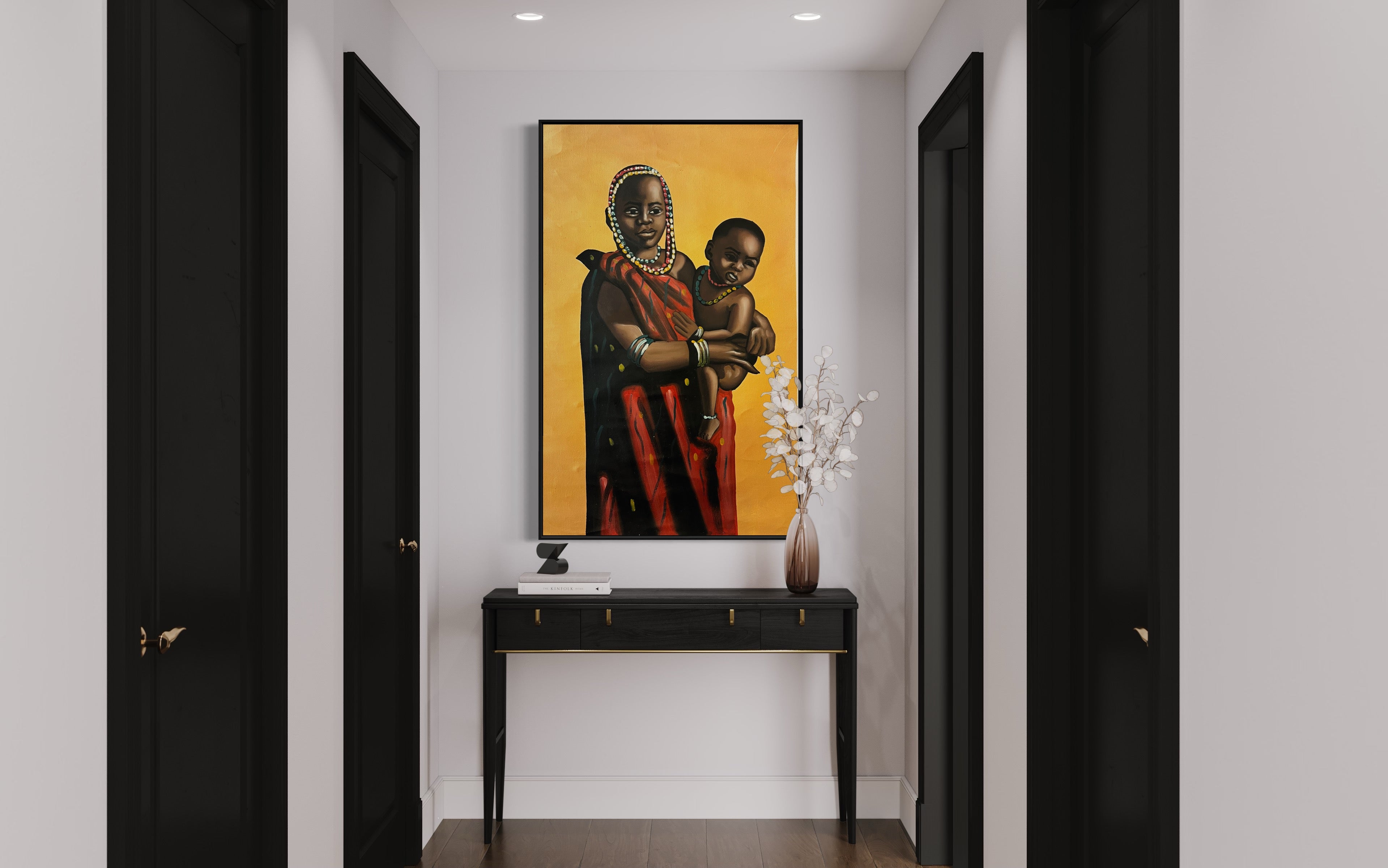 Ashanti Acrylic Painting