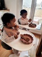 Chocolate Brown 4 Piece Silicone Tableware