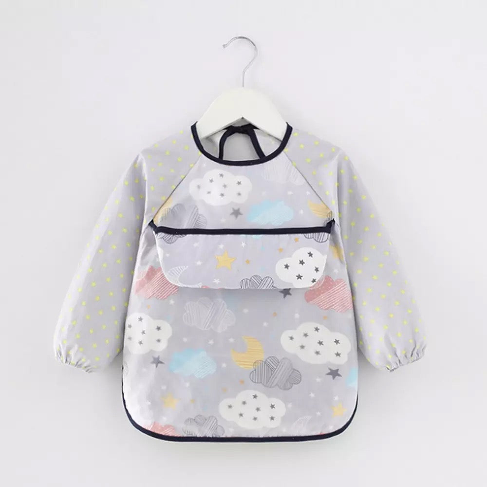 Grey Sleeved Apron